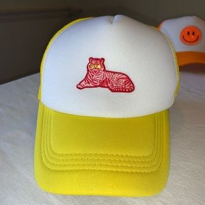 Yellow trucker hat